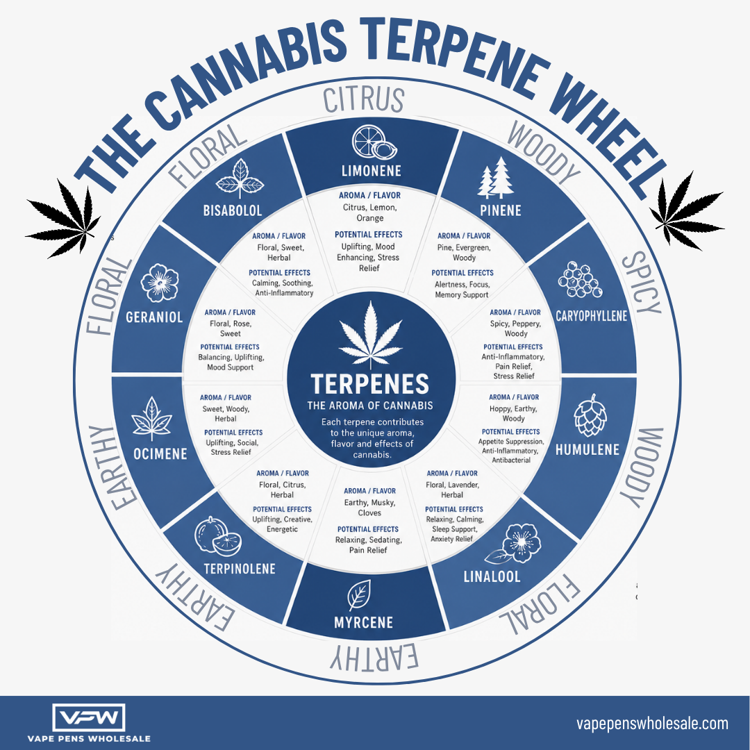Cannabis Terpene Wheel