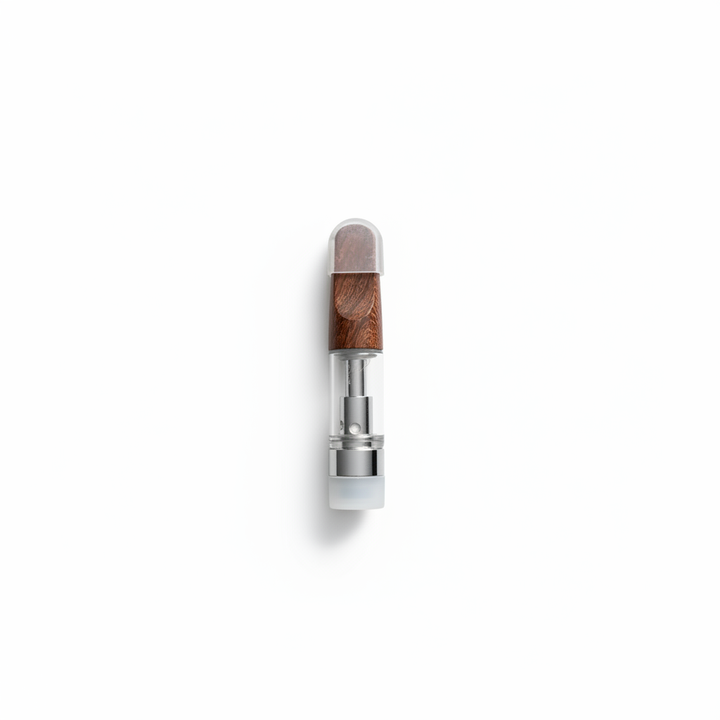 Empty Vape Cartridge with Wooden Tip